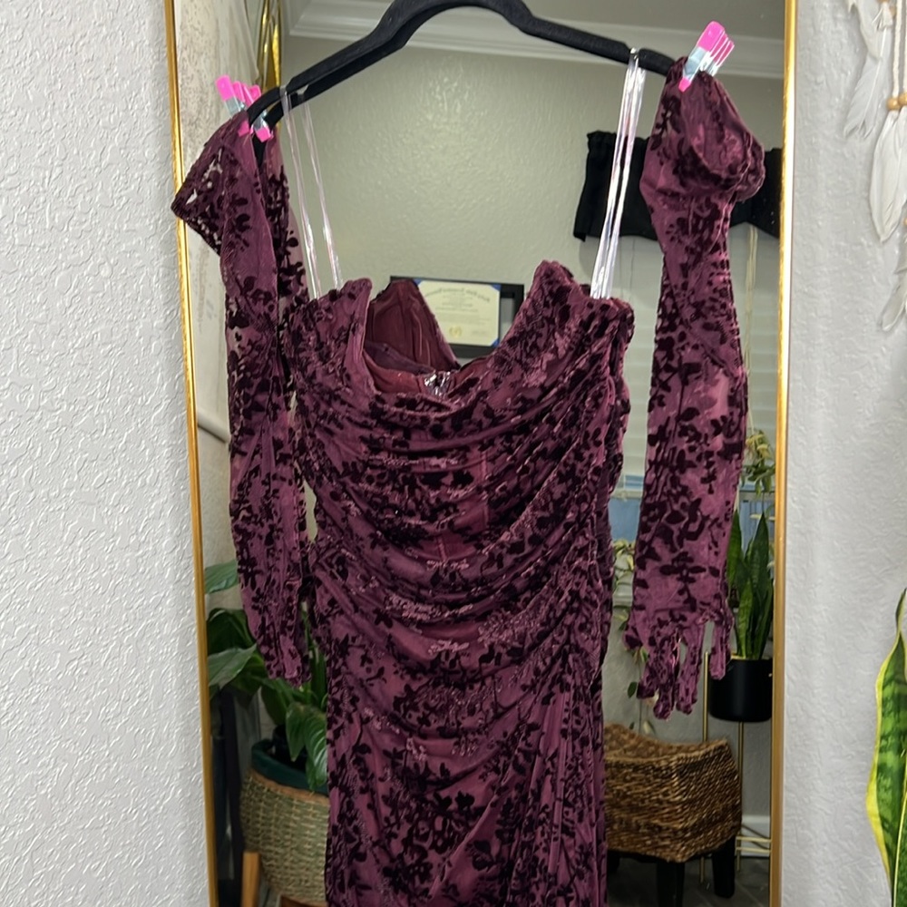 House of CB 'Isadora' Black Cherry Devour Corset Dress NWOT - Picture 9 of 11